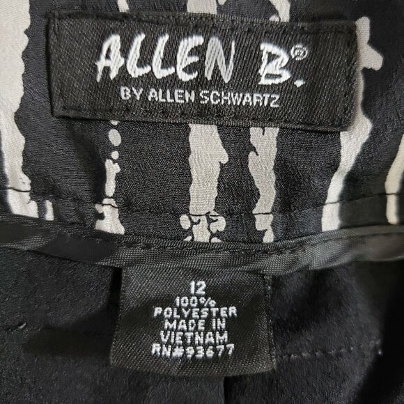Allen B. by Allen Schwartz Womens Size 12 Shorts Black Tan Pockets Lined - Picture 7 of 8